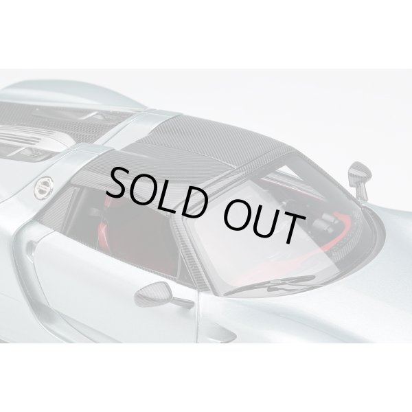 画像9: EIDOLON COLLECTION 1/43 Porsche 918 Spyder weissach package 2011 Rear Wing up Rhodium Silver Metallic (US spec) Limited 80 pcs. (9)