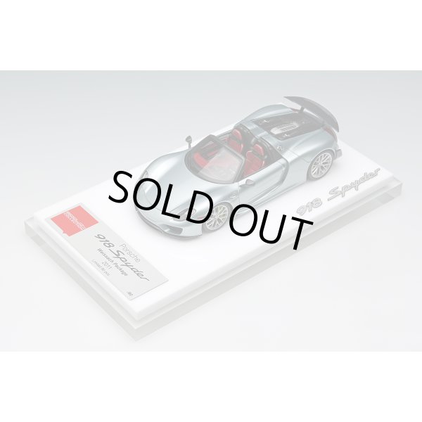 画像10: EIDOLON COLLECTION 1/43 Porsche 918 Spyder weissach package 2011 Rear Wing up Rhodium Silver Metallic (US spec) Limited 80 pcs. (10)