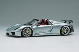 画像: EIDOLON COLLECTION 1/43 Porsche 918 Spyder weissach package 2011 Rear Wing up Rhodium Silver Metallic (US spec) Limited 80 pcs.