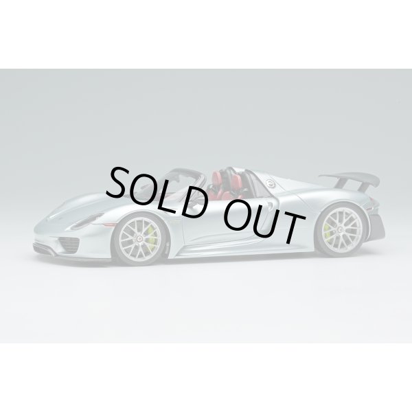 画像1: EIDOLON COLLECTION 1/43 Porsche 918 Spyder weissach package 2011 Rear Wing up Rhodium Silver Metallic (US spec) Limited 80 pcs. (1)