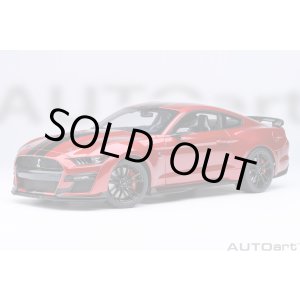 画像: AUTOart 1/18 Ford Mustang Shelby GT500 (Red with Black Stripes)