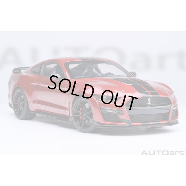 画像18: AUTOart 1/18 Ford Mustang Shelby GT500 (Red with Black Stripes) (18)