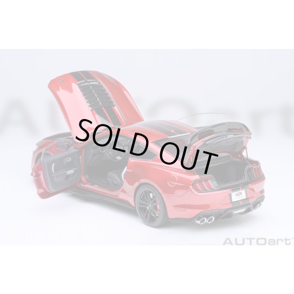 画像16: AUTOart 1/18 Ford Mustang Shelby GT500 (Red with Black Stripes) (16)