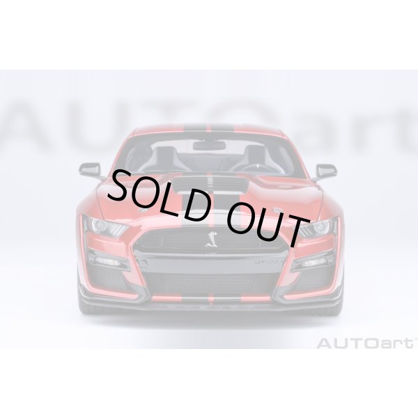 画像5: AUTOart 1/18 Ford Mustang Shelby GT500 (Red with Black Stripes) (5)