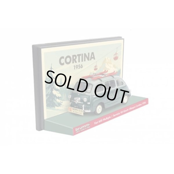 画像2: BRUMM 1/43 Fiat 600 Multipla 1 Series 1956 Sedan Service 1956 7th Winter Olympics Cortina d'Ampezzo (Italy) (2)