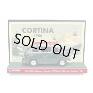 画像: BRUMM 1/43 Fiat 600 Multipla 1 Series 1956 Sedan Service 1956 7th Winter Olympics Cortina d'Ampezzo (Italy)