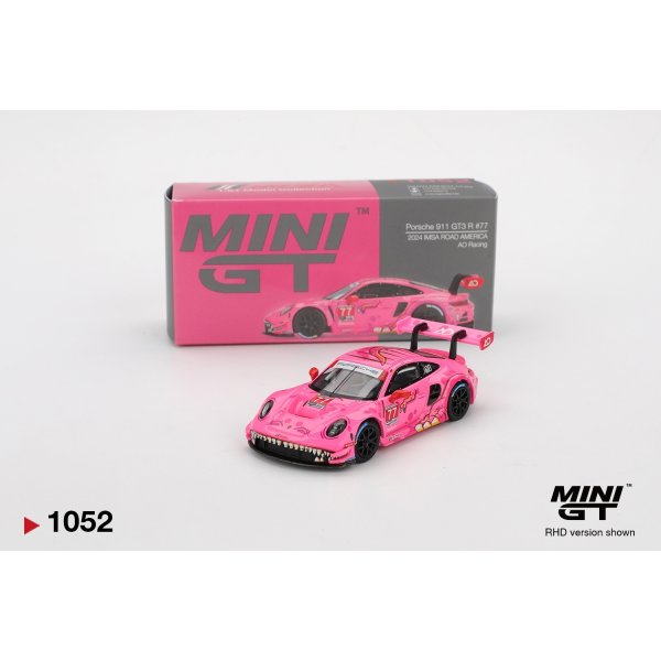 画像1: MINI GT 1/64 Porsche 911 GT3 R IMSA Road America 2024 #77 AO Racing (1)