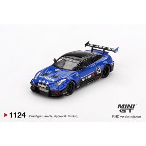 画像: MINI GT 1/64 LB-Silhouette WORKS GT Nissan 35GT-RR Version 2 Blue (RHD)