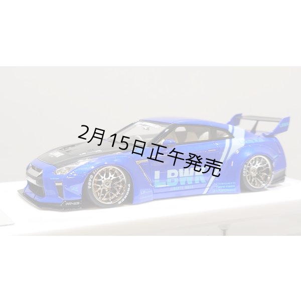 画像2: EIDOLON 1/43 LB WORKS R35 GT-R Type 1.5 (LB Shilhouette Wing) Lobellia Blue Limited 30 pcs. (2)