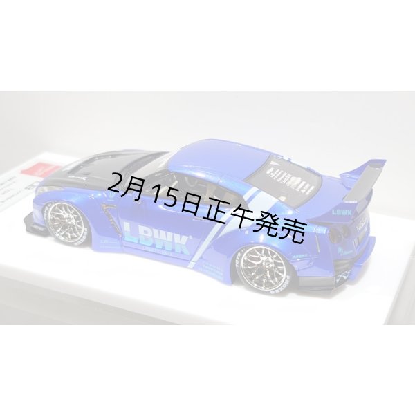 画像13: EIDOLON 1/43 LB WORKS R35 GT-R Type 1.5 (LB Shilhouette Wing) Lobellia Blue Limited 30 pcs. (13)