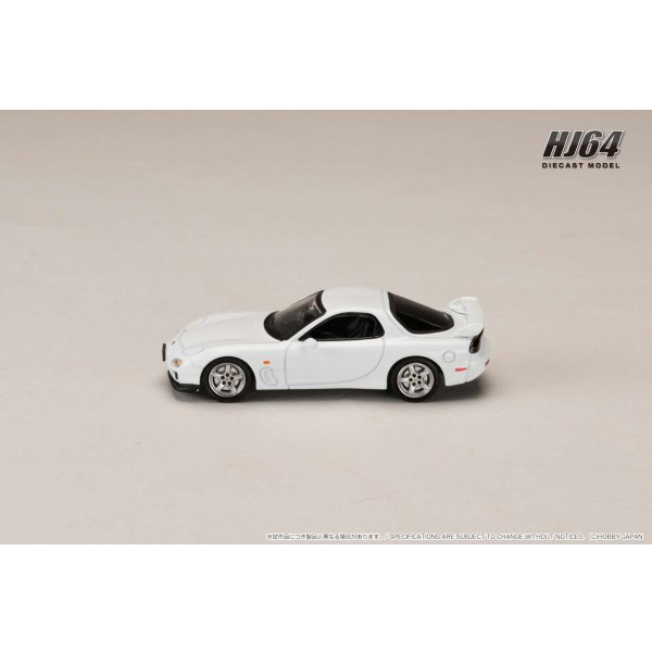 画像4: Hobby Japan 1/64 Mazda RX-7 (FD3S) TYPE R Bathurst Pure White with Engine Display Model (4)