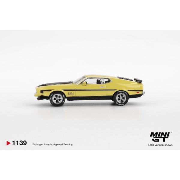 画像3: MINI GT 1/64 Ford Mustang Mach 1 1971 Grabber Yellow (LHD) (3)