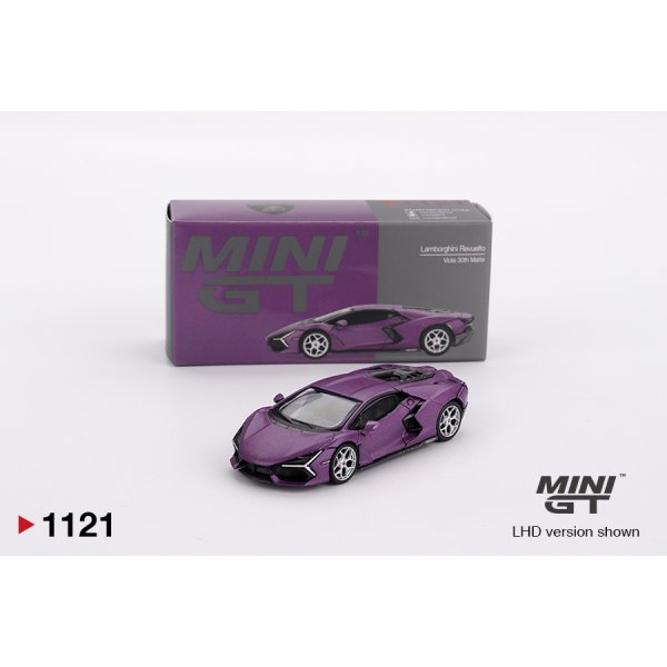 画像1: MINI GT 1/64 Lamborghini Revuelto Viola 30th Matte (Purple) (RHD) (1)