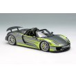 画像5: EIDOLON COLLECTION 1/43 Scale Porsche 918 Spyder Weissach Package 2011 Rear Wing Up Meteor Gray Metallic / Acid Green Stripe Limited Edition 80 pcs. (5)
