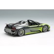 画像4: EIDOLON COLLECTION 1/43 Scale Porsche 918 Spyder Weissach Package 2011 Rear Wing Up Meteor Gray Metallic / Acid Green Stripe Limited Edition 80 pcs. (4)