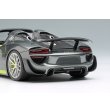 画像7: EIDOLON COLLECTION 1/43 Scale Porsche 918 Spyder Weissach Package 2011 Rear Wing Up Meteor Gray Metallic / Acid Green Stripe Limited Edition 80 pcs. (7)