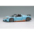 画像1: EIDOLON COLLECTION 1/43 Scale Porsche 918 Spyder Weissach Package 2011 Rear Wing Up Gulf Blue / Orange Stripes (US Spec) Limited 120 pcs. (1)