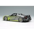画像3: EIDOLON COLLECTION 1/43 Scale Porsche 918 Spyder Weissach Package 2011 Rear Wing Up Meteor Gray Metallic / Acid Green Stripe Limited Edition 80 pcs. (3)