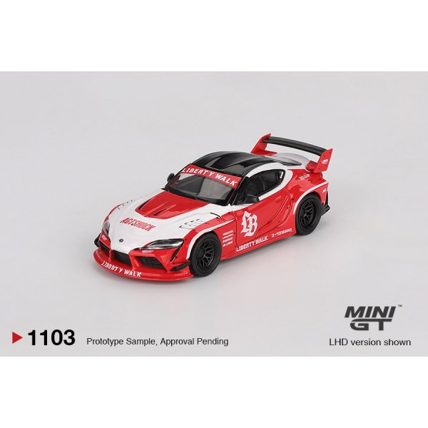 画像2: MINI GT 1/64 LB★WORKS GR Supra Red/White (LHD) (2)