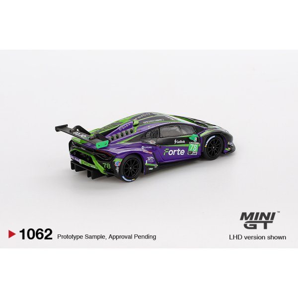 画像3: MINI GT 1/64 Lamborghini Huracán GT3 EVO2 IMSA Daytona 24 Hours 2024 #78 Forte Racing (LHD) (3)