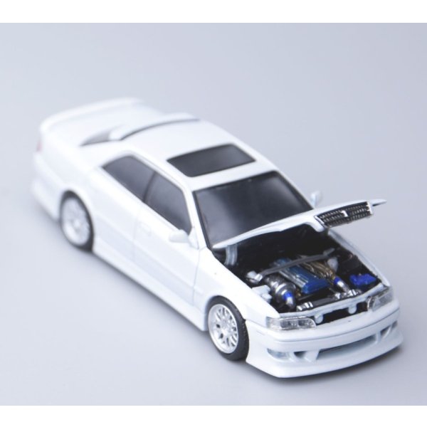 画像2: MODEL 1 1/64 Toyota Chaser JZX100 Custom Version Pearl White (2)