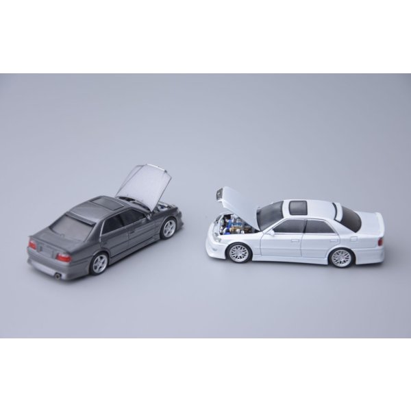 画像8: MODEL 1 1/64 Toyota Chaser JZX100 Custom Version Gunmetal (8)