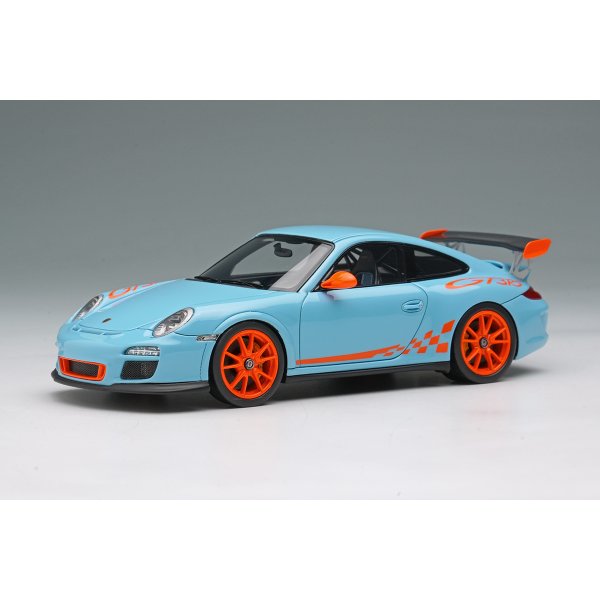画像2: EIDOLON 1/43 Porsche 911 (997.2) GT3 RS 2010 Gulf Blue / Orange Stripe Limited 80 pcs. (2)