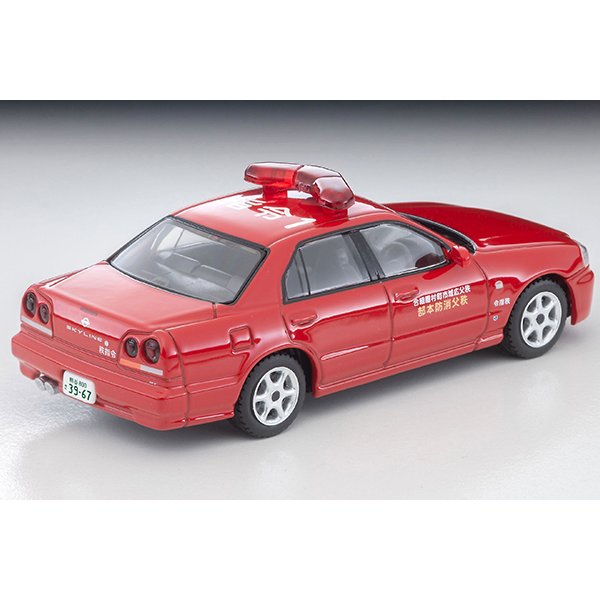 画像2: TOMYTEC 1/64 Limited Vintage NEO Nissan Skyline 4-Door Sports Sedan GT Fire Command Vehicle (秩父消防本部) (2)