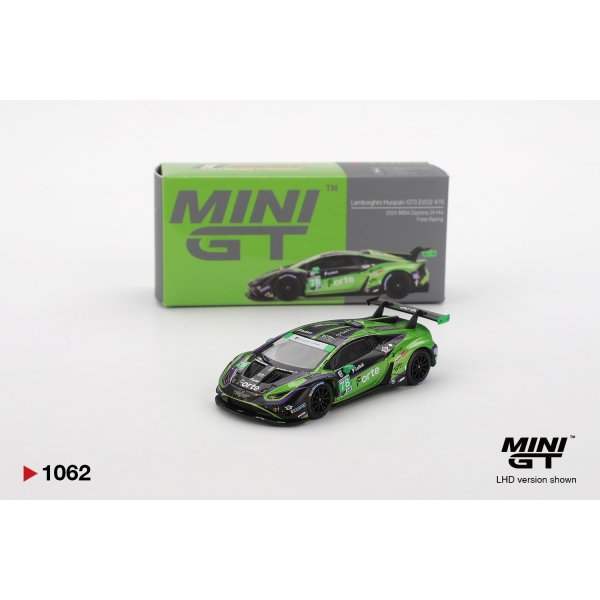 画像1: MINI GT 1/64 Lamborghini Huracán GT3 EVO2 IMSA Daytona 24 Hours 2024 #78 Forte Racing (LHD) (1)