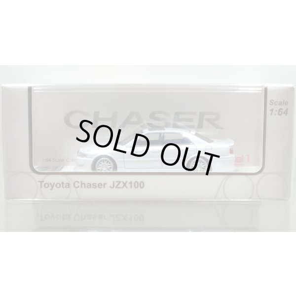 画像1: MODEL 1 1/64 Toyota Chaser JZX100 Custom Version Pearl White (1)