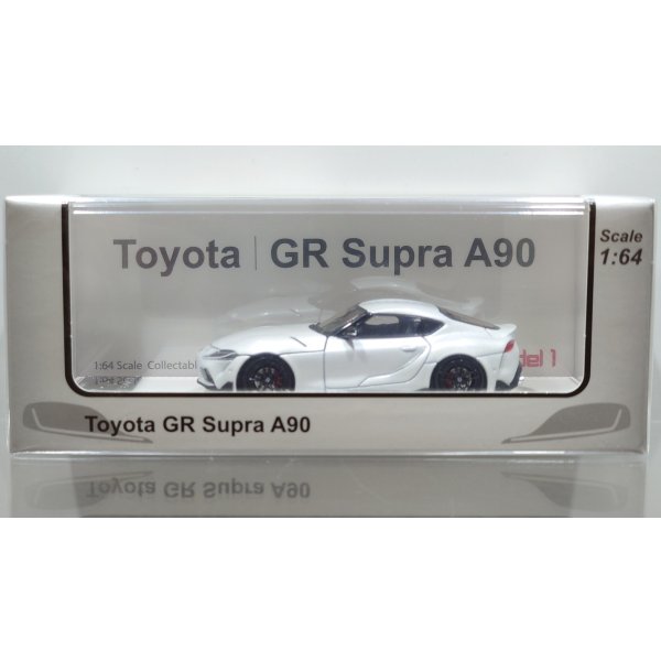 画像1: MODEL 1 1/64 Toyota GR Supra A90 White Metallic (LHD) (1)