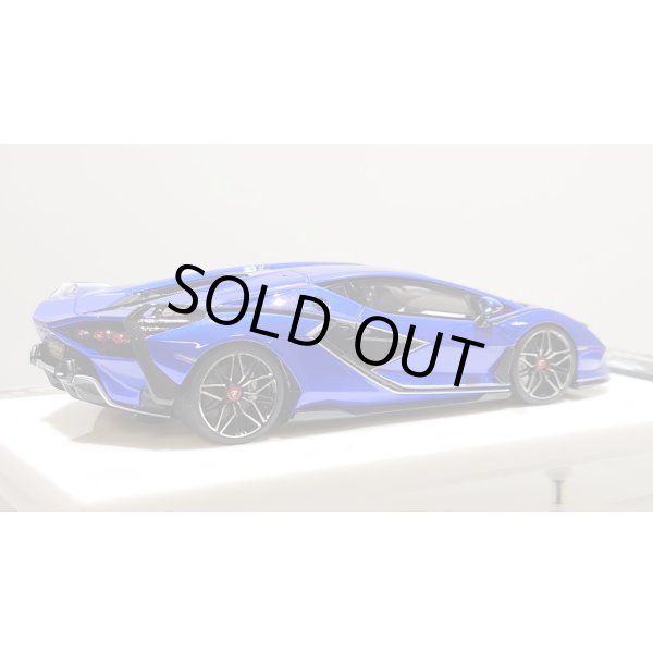 画像8: EIDOLON 1/43 Lamborghini Sian FKP 37 2019 with Stripe Lobellia Blue Limited 32 pcs. (8)