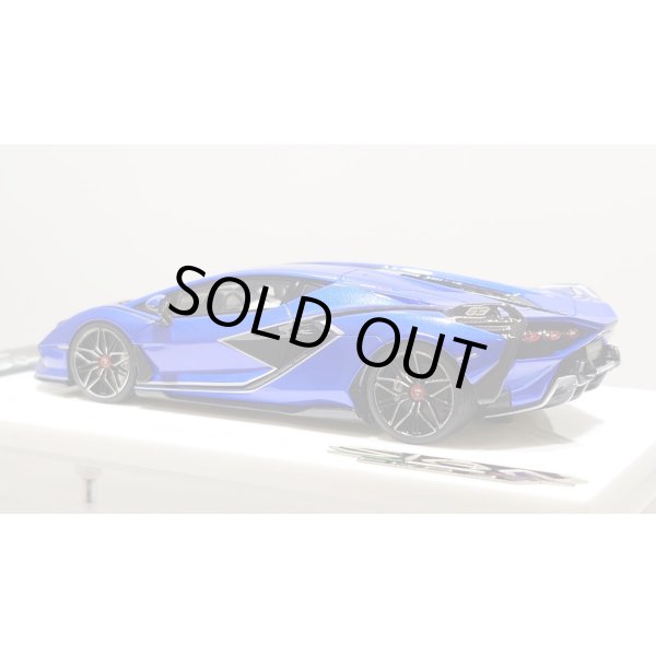 画像4: EIDOLON 1/43 Lamborghini Sian FKP 37 2019 with Stripe Lobellia Blue Limited 32 pcs. (4)