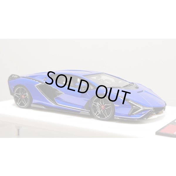 画像6: EIDOLON 1/43 Lamborghini Sian FKP 37 2019 with Stripe Lobellia Blue Limited 32 pcs. (6)