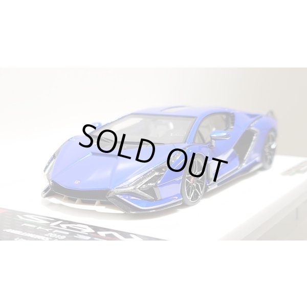 画像10: EIDOLON 1/43 Lamborghini Sian FKP 37 2019 with Stripe Lobellia Blue Limited 32 pcs. (10)