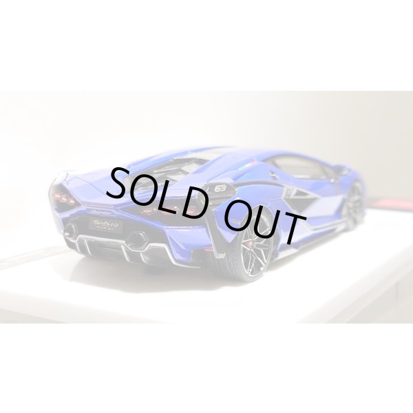 画像11: EIDOLON 1/43 Lamborghini Sian FKP 37 2019 with Stripe Lobellia Blue Limited 32 pcs. (11)