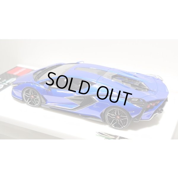 画像13: EIDOLON 1/43 Lamborghini Sian FKP 37 2019 with Stripe Lobellia Blue Limited 32 pcs. (13)