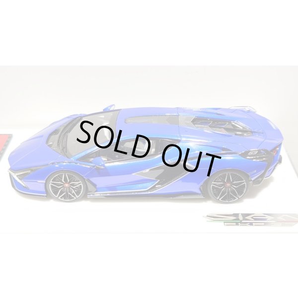 画像5: EIDOLON 1/43 Lamborghini Sian FKP 37 2019 with Stripe Lobellia Blue Limited 32 pcs. (5)