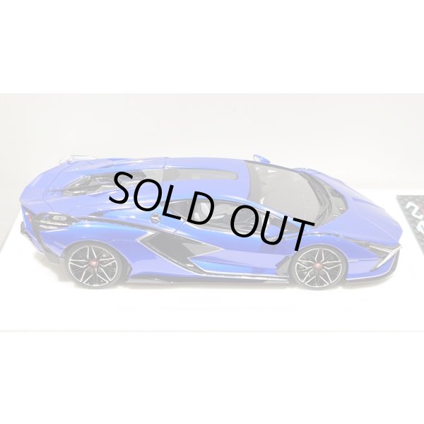 画像9: EIDOLON 1/43 Lamborghini Sian FKP 37 2019 with Stripe Lobellia Blue Limited 32 pcs. (9)