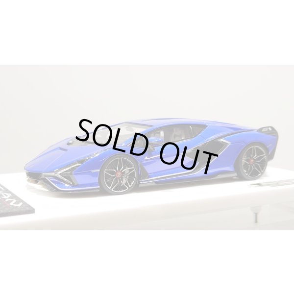 画像2: EIDOLON 1/43 Lamborghini Sian FKP 37 2019 with Stripe Lobellia Blue Limited 32 pcs. (2)