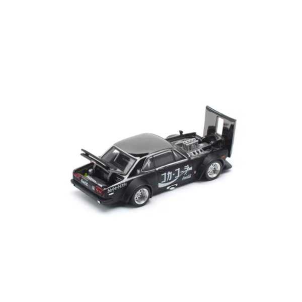 画像7: POP RACE 1/64 SKYLINE GT-R DRIFT (HAKOSUKA) - COCA COLA ZERO JP BLACK CHROME (7)