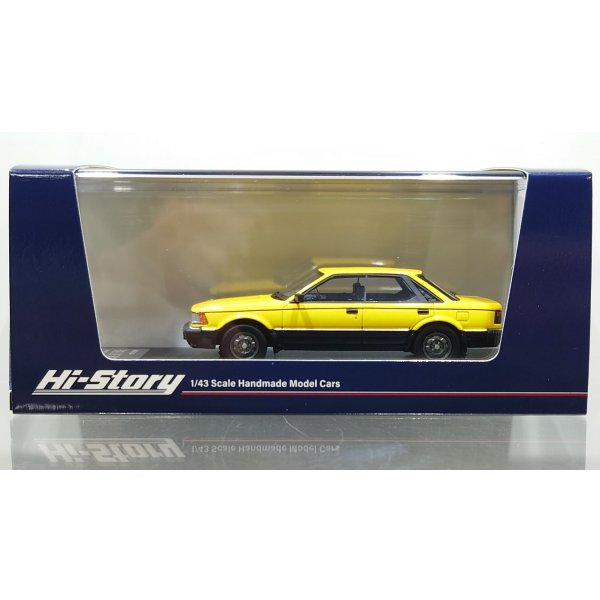 画像1: Hi Story 1/43 NISSAN BLUEBIRD 4DOOR HARDTOP TURBO SSS-S (1983) Yellow Two-Tone (1)