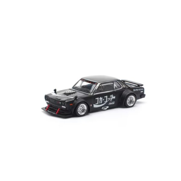 画像1: POP RACE 1/64 SKYLINE GT-R DRIFT (HAKOSUKA) - COCA COLA ZERO JP BLACK CHROME (1)
