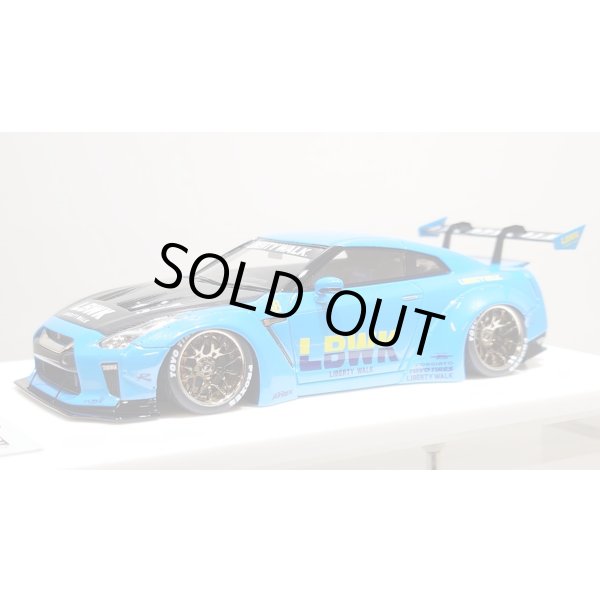 画像1: EIDOLON 1/43 LB WORKS GT-R Type 1.5 (LB-Silhouette GT Wing) Azzurro Pear Limited 32 pcs. (1)