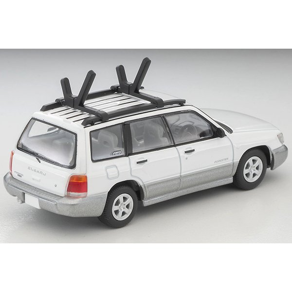 画像3: TOMYTEC 1/64 Limited Vintage NEO Subaru Forester Custom Version (White/Silver) with Kayak and Figure (3)