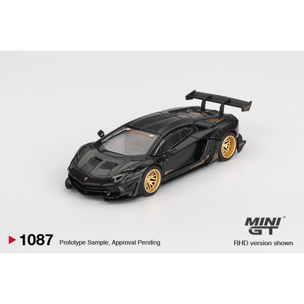 画像1: MINI GT 1/64 LB★WORKS Lamborghini Aventador Limited Edition Matte Black (LHD) (1)