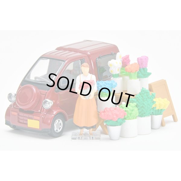 画像2: TOMYTEC 1/64 Diorama Collection #CarSnap 17b Flower Shop 2 (with Daihatsu Midget II Cargo) (2)