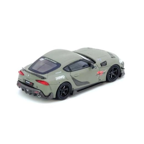 画像2: INNO MODEL 1/64 Toyota Supra A90 DARWIN PRO Matte Green (2)