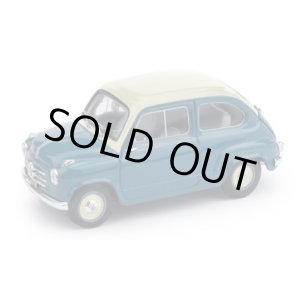 画像: BRUMM 1/43 Fiat 600 1st Series Sedan 1955 Light Blue/Ivory Two-Tone Special Edition