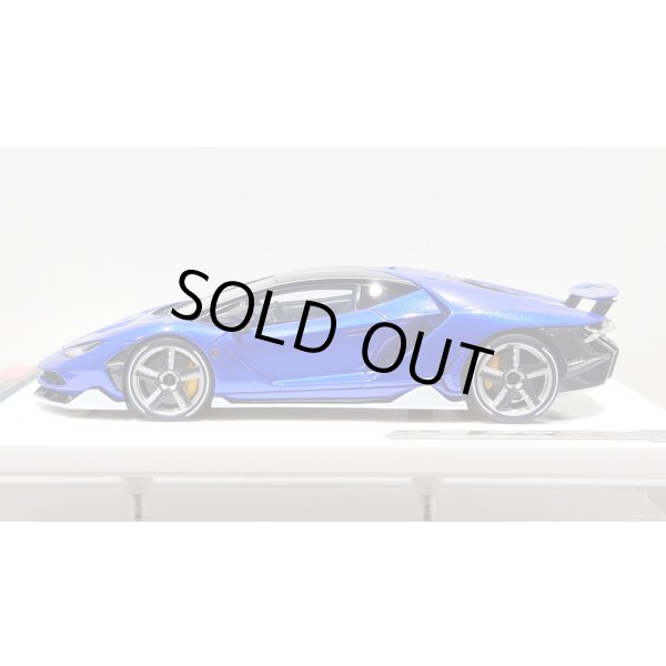 画像2: EIDOLON 1/43 Lamborghini Centenario LP770-4 2016 Rear Wing up Lobellia Blue Limited 32 pcs. (2)